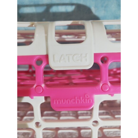 MUNCHKIN Pink & White High Capacity Dishwasher 2 Section Basket Container - Picture 5 of 5
